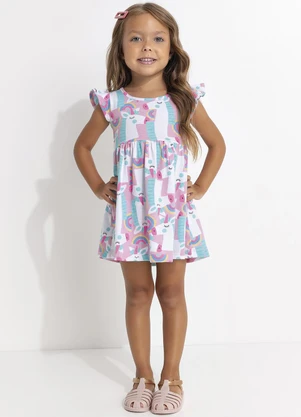 Fakini - Vestido Unicórnio Rosa - FAKINI