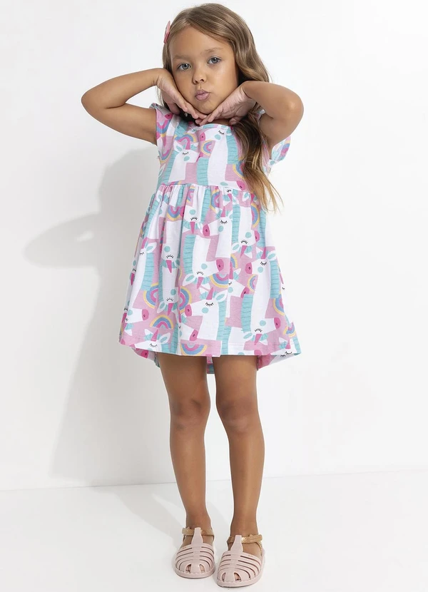 - Vestido Unicórnio Rosa 3