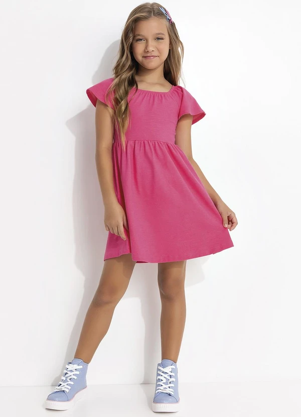 Fakini - Vestido em Nenim Rosa