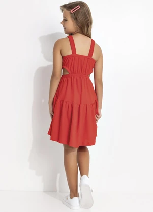 Fakini - Vestido Curto Vermelho - FAKINI