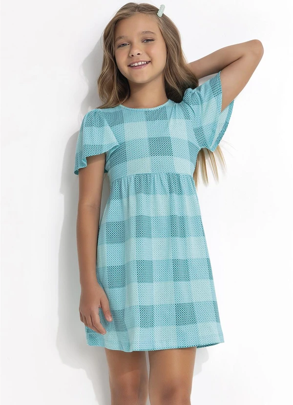 Fakini - Vestido Xadrez Azul 4