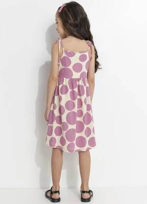 Fakini - Vestido Poá Roxo - FAKINI