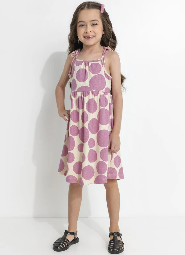 Fakini - Vestido Poá Roxo