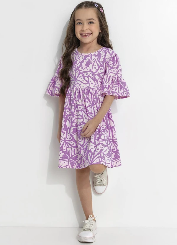 - Vestido Borboletas Roxo 3