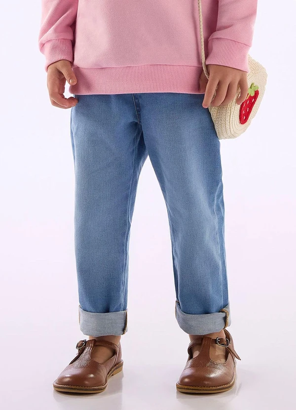 Up Baby - Calça Jeans Infantil Elastano Azul