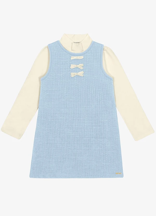 Trick Nick - Conjunto Vestido com Blusa Azul