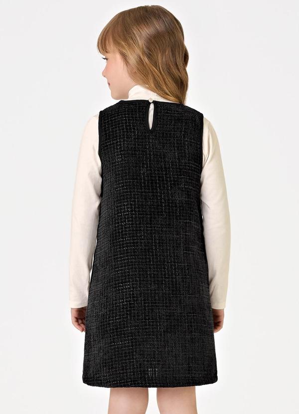 Trick Nick - Conjunto Vestido com Blusa Preto 2