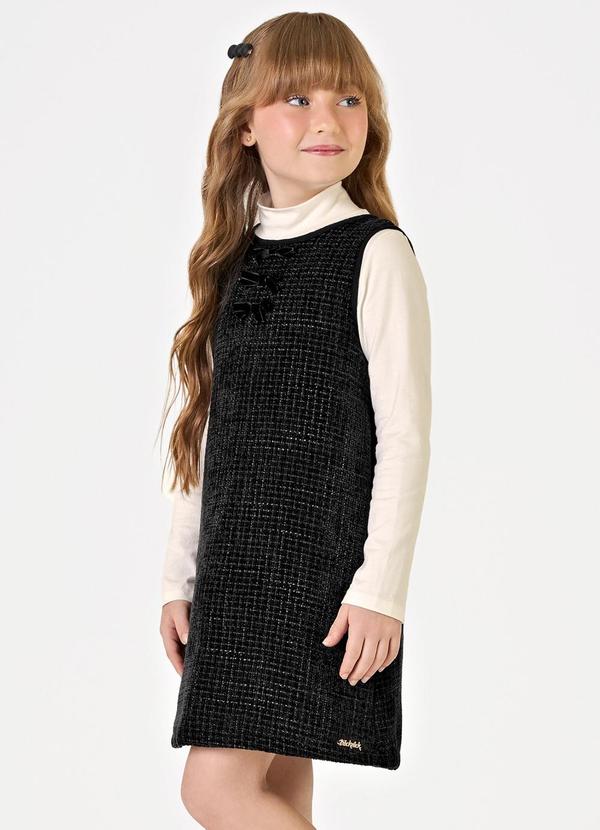 Trick Nick - Conjunto Vestido com Blusa Preto 4