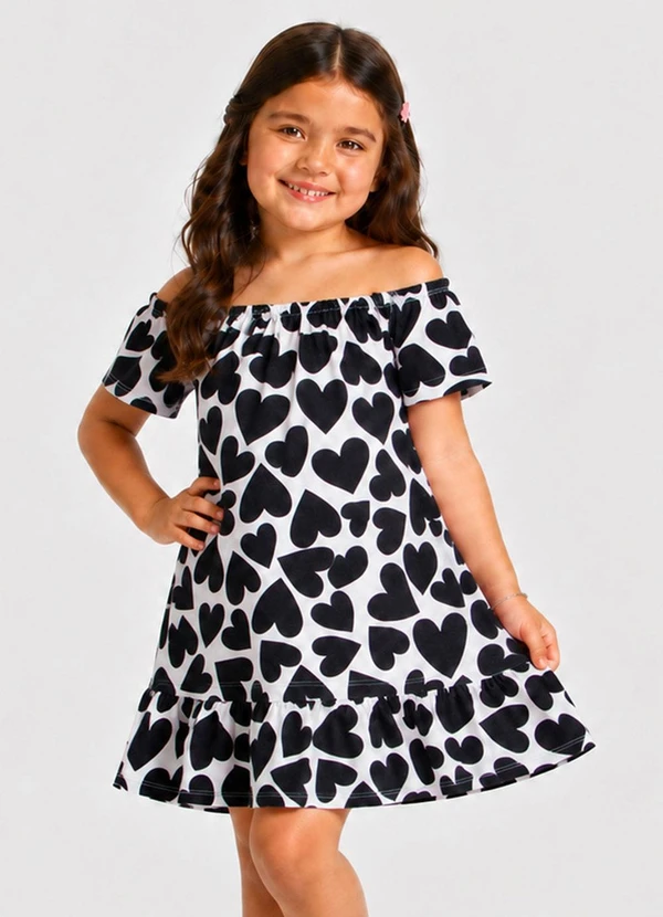 Infinita Cor - Vestido Ciganinha Infantil Oncinha Bege