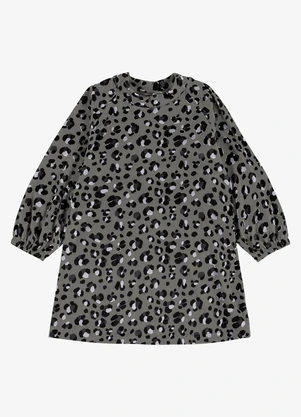 Rovi Kids - Vestido em Fleece Comfort Cinza - ROVI KIDS