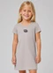 Select - Vestido Feminino Infantil Cotton Penteado Cinza - variação: Cinza