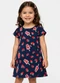 Select - Vestido Feminino Infantil em Crepe Soft Azul - variação: Azul