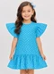 Select - Vestido Feminino Infantil Jacquard Vegas Verde - variação: Azul
