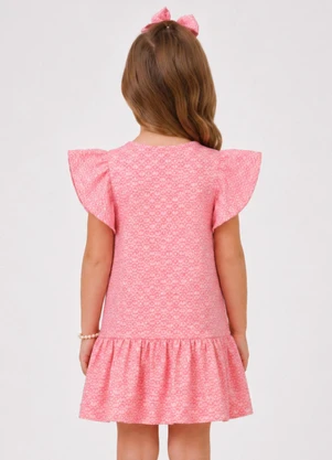 Select - Vestido Feminino Infantil em Jacquard Vegas Rosa - SELECT