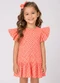 Select - Vestido Feminino Infantil Jacquard Vegas Verde - variação: Laranja