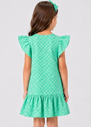 Select - Vestido Feminino Infantil Jacquard Vegas Verde - SELECT