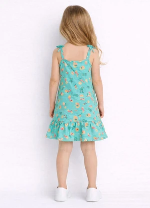 Select - Vestido Infantil Alça com Laço nas Pontas Azul - SELECT