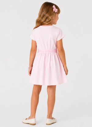 Trick Nick - Vestido Infantil em Malha Cotton Leve Rosa - TRICK NICK