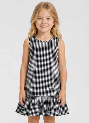 Select - Vestido Infantil Feminino em Algodão Azul - SELECT