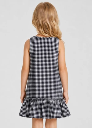 Select - Vestido Infantil Feminino em Algodão Azul - SELECT