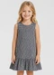 Select - Vestido Infantil Feminino em Algodão Amarelo - variação: Azul