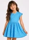 Select - Vestido Infantil Feminino Jacquard Vegas Verde - variação: Azul