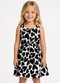 Select - Vestido Infantil Meia Malha Estampado Azul - variação: Preto