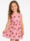 Select - Vestido Infantil Meia Malha Estampado Azul - variação: Rosa