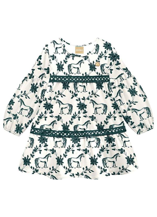 Milon - Vestido Infantil Menina Bege