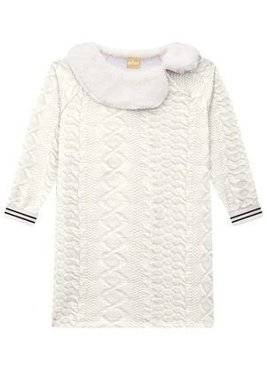Milon - Vestido Infantil Menina Bege - MILON