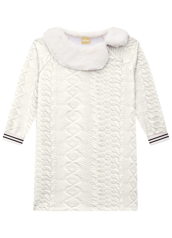 Milon - Vestido Infantil Menina Bege