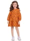 Milon - Vestido Infantil Menina Laranja - variação: Laranja