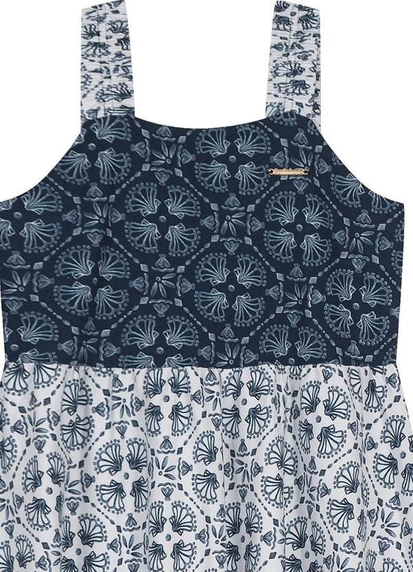 Carinhoso - Vestido Longo Conchas Azul 2