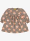 Rovi Kids - Vestido Manga Longa em Malha Soft Touch Rosa - variação: Marrom