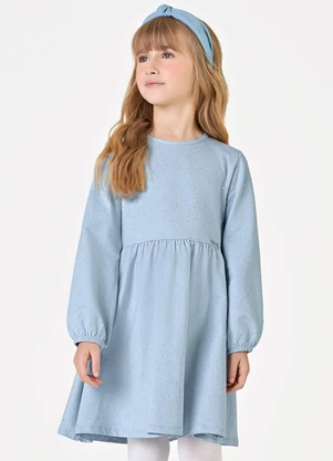 Trick Nick - Vestido Manga Longa Feminino Azul - TRICK NICK