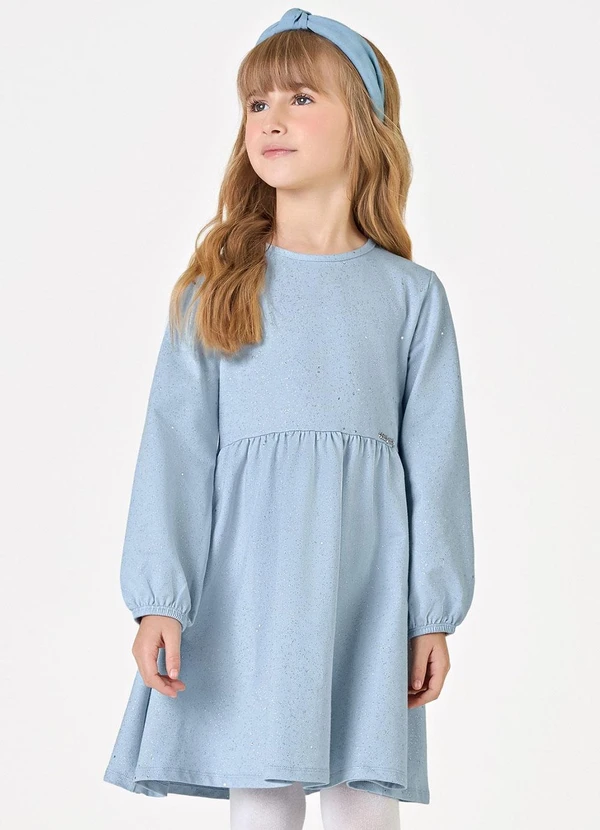 Trick Nick - Vestido Manga Longa Feminino Azul