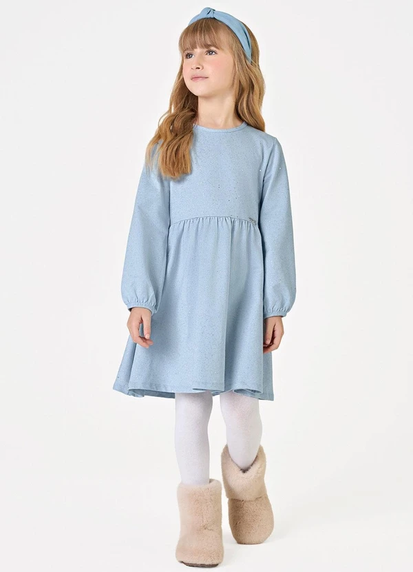 Trick Nick - Vestido Manga Longa Feminino Azul 3