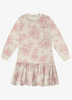 Trick Nick - Vestido Manga Longa Feminino Bege - TRICK NICK