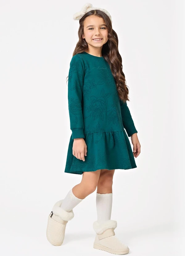 Trick Nick - Vestido Manga Longa Feminino Verde 3