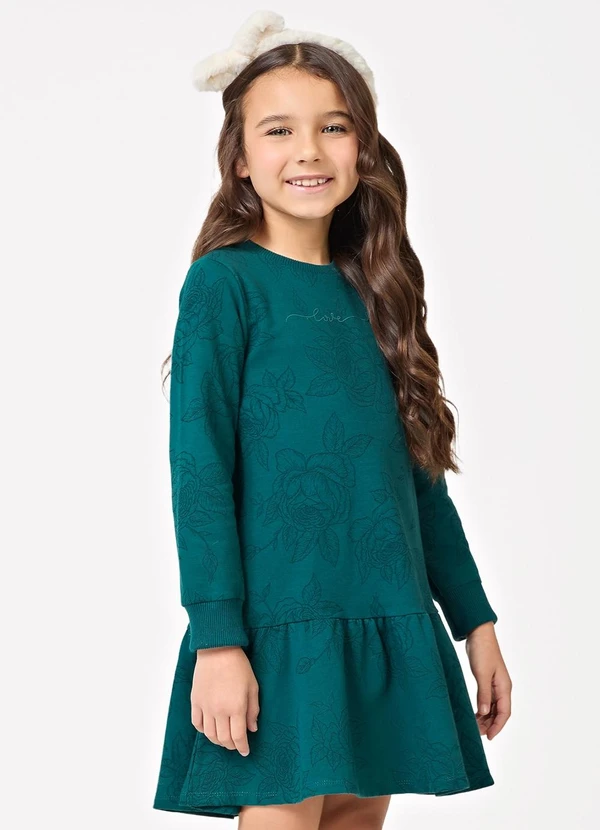 Trick Nick - Vestido Manga Longa Feminino Verde 4