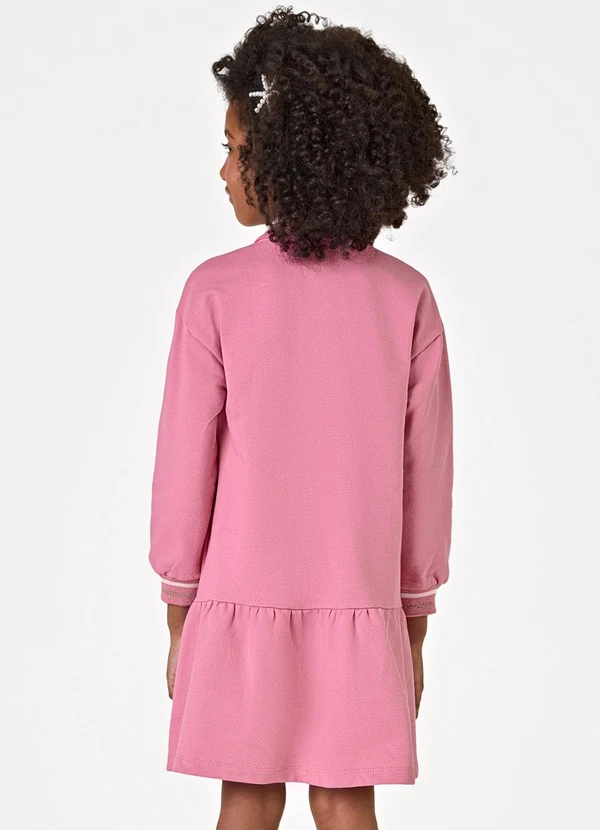 Trick Nick - Vestido Manga Longa Rosa 2