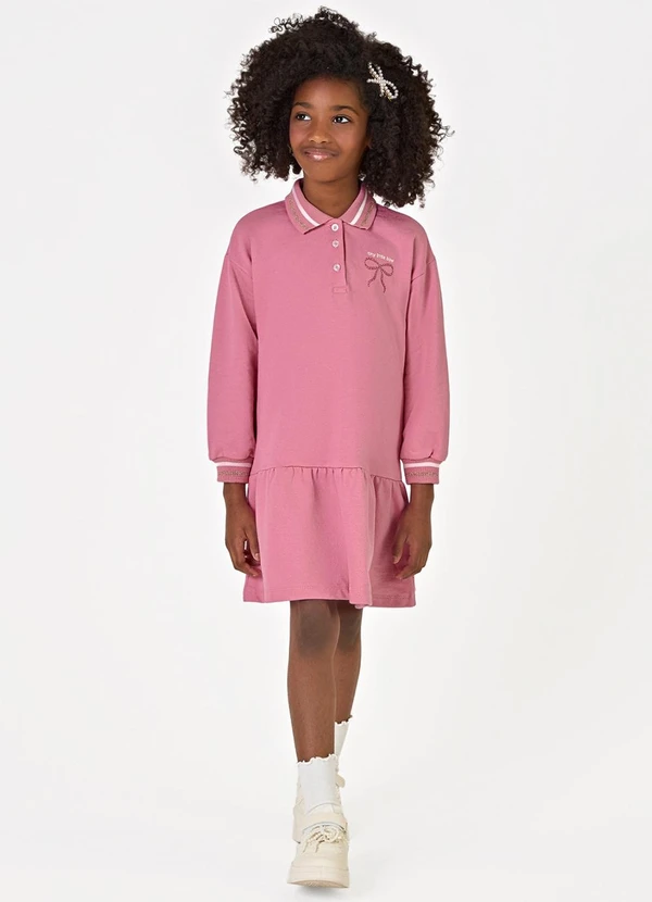 Trick Nick - Vestido Manga Longa Rosa 3