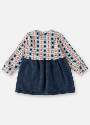 Up Baby - Vestido para Bebê Azul - UP BABY
