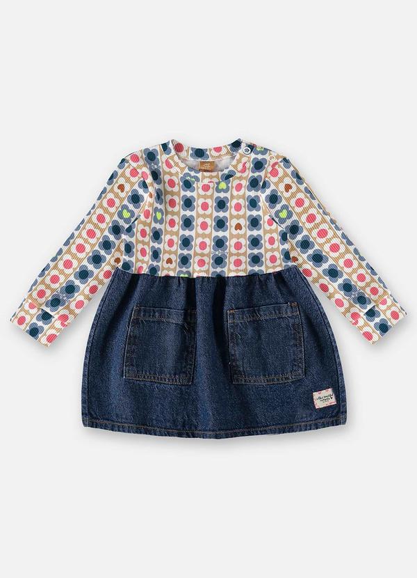 Up Baby - Vestido para Bebê Azul