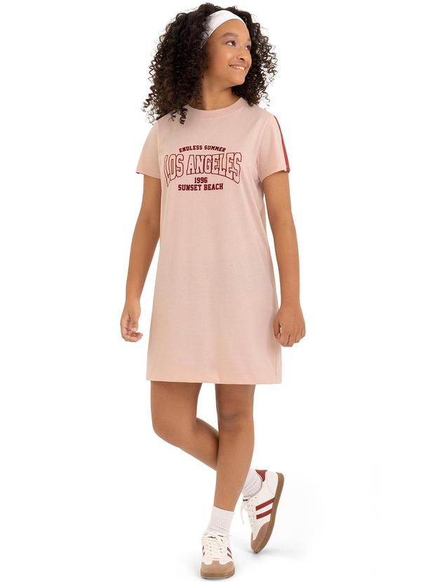 Malwee Kids - Vestido Amplo Los Angeles Teen Rosê
