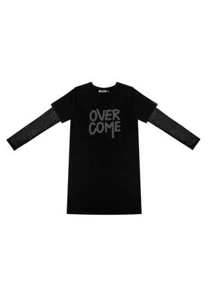 Minty - Vestido com Blusa Juvenil Preto - MINTY