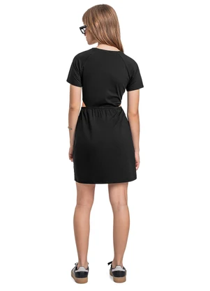 Gloss - Vestido com Fivela Juvenil Preto - GLOSS