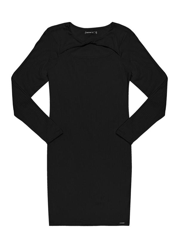 Rezzato - Vestido Curto Detalhe Busto Feminino Preto 2