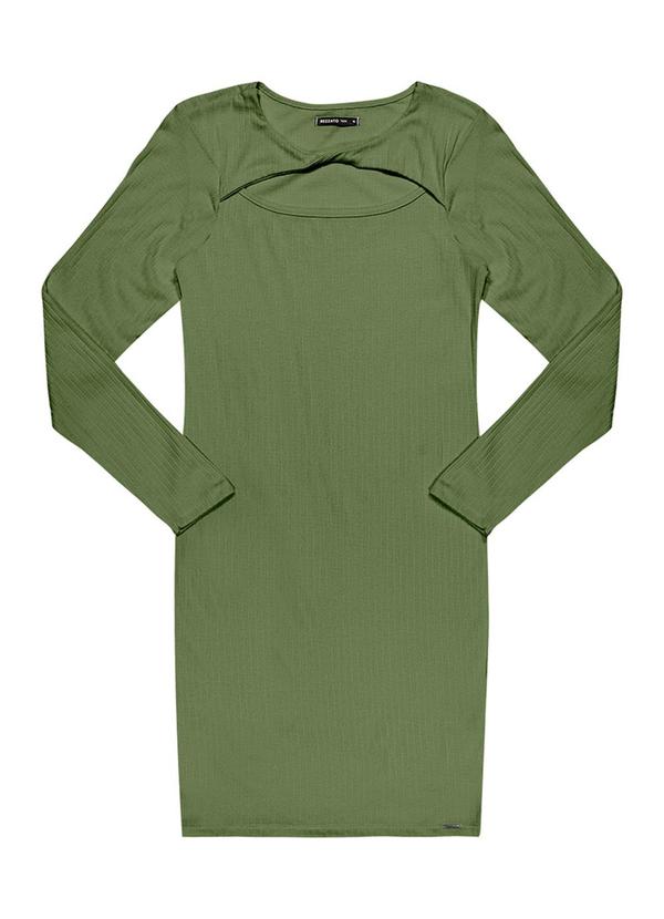 Rezzato - Vestido Curto Detalhe Busto Feminino Verde