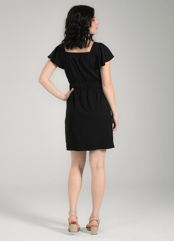 Cativa Teen - Vestido Curto em Viscose Preto 2